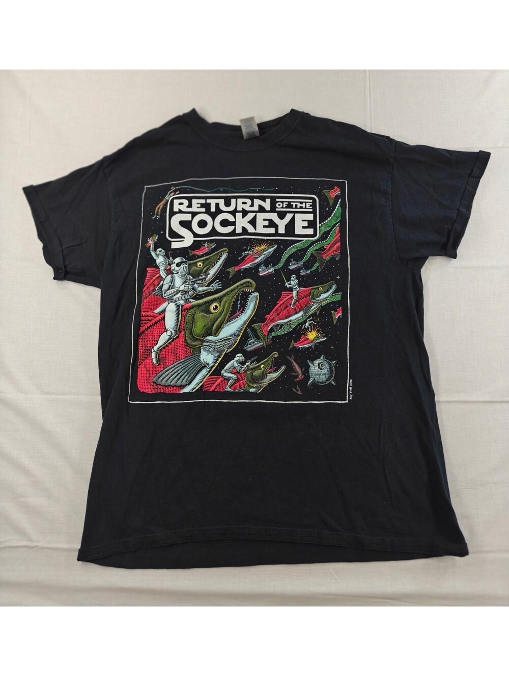 Return of the Sockeye Graphic Tee Size Large